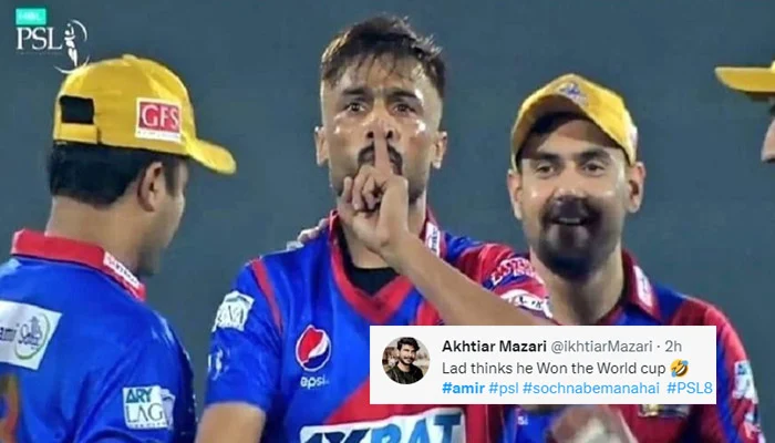 PSL 2023: Twitter divided on ‘aggressive’ Mohammad Amir